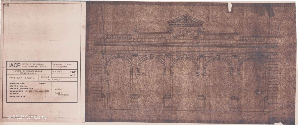 Rione Duca D’Aosta-Particolare arch.